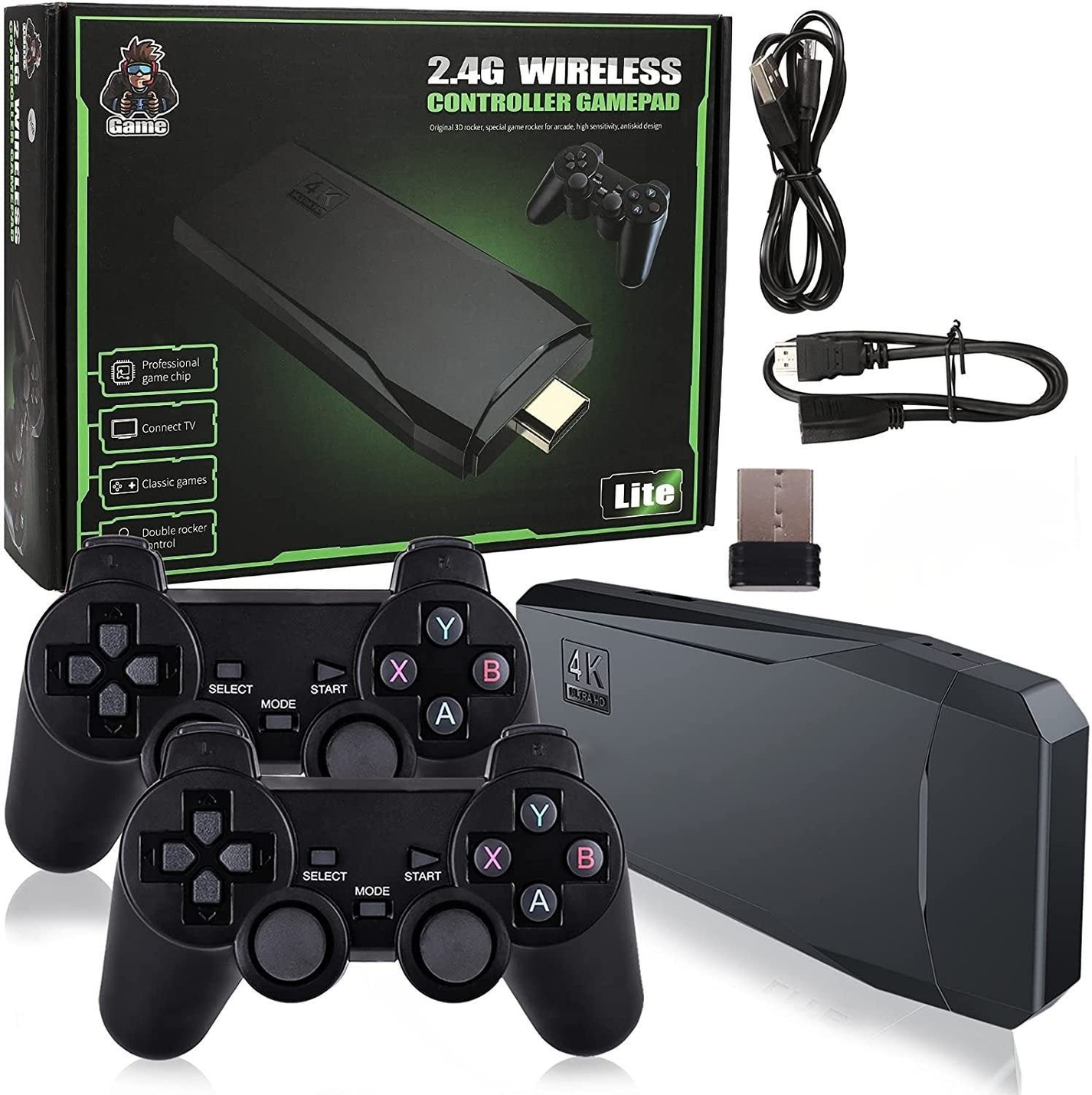 RetroBox 2025 🎮 Přenosná konzole s bezdrátovými ovladači!